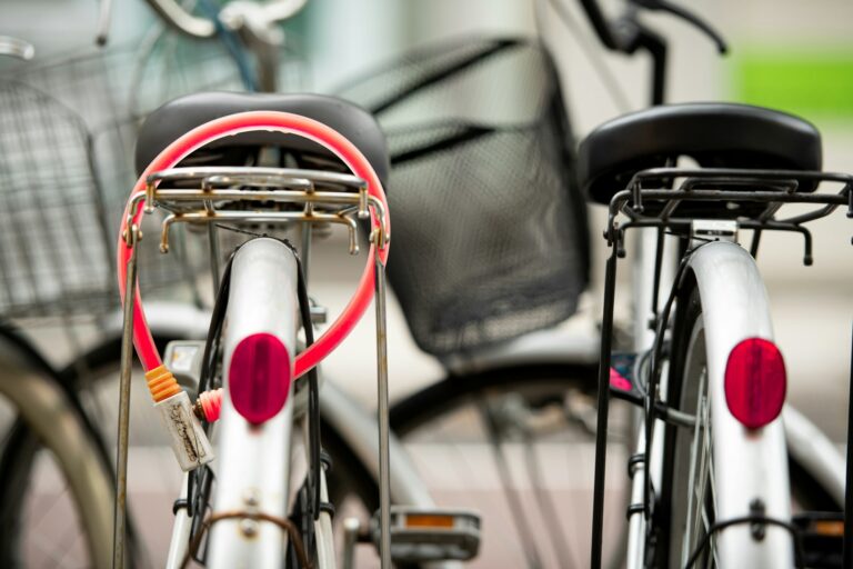 A simple bike lock that prevents it great.